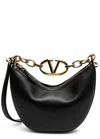 Valentino Garavani Valentino Moon Mini Leather Shoulder Bag In Black