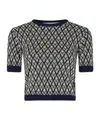 Valentino Garavani Toute La V Jacquard Virgin Wool Sweater In Black