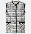 Valentino Sequined Tweed Vest For Chic Looks
