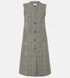 Valentino Mossi Virgin Wool Midi Dress In Black