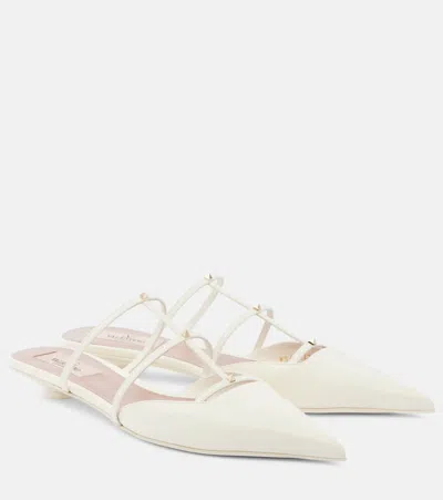 VALENTINO GARAVANI ROCKSTUD WISPY 20 LEATHER MULES