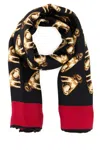 Valentino Foulard Petit Charles In Seta Stampata Donna In Black
