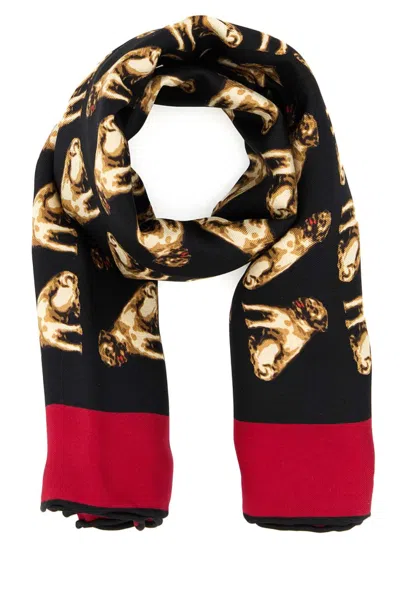 VALENTINO GARAVANI MULTI COLOR PETIT CHARLES SCARF