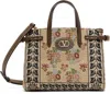 Valentino `antibes` Medium Tote Bag In R9h Multicolor/tabac