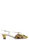 Valentino Jacquard Embroidered Bowow Pumps In Multicolor