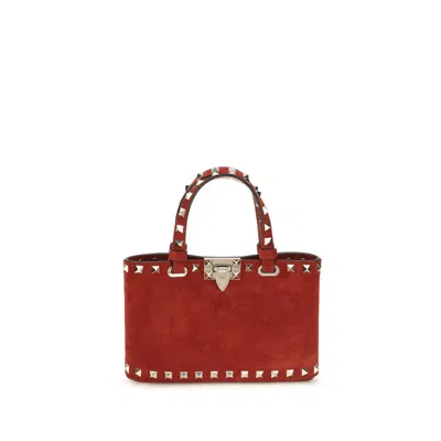 Valentino Garavani Multicolor Calf Leather Bos Taurus Handbag In Red