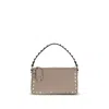 Valentino Garavani Multicolor Calf Leather Bos Taurus Shoulder Bag In Brown