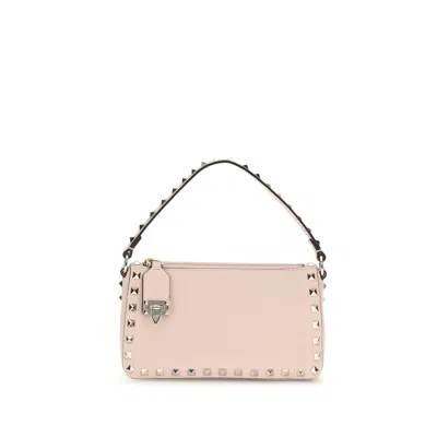 Valentino Garavani Multicolor Calf Leather Bos Taurus Shoulder Bag In Pink