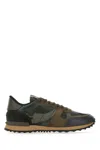 Valentino Rockrunner Camouflage-print Leather And Suede Low-top Trainers In Camouflage