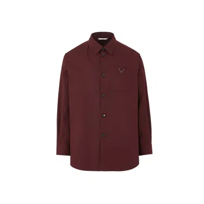 Valentino Multicolor Cotton Denim Jacket In Brown