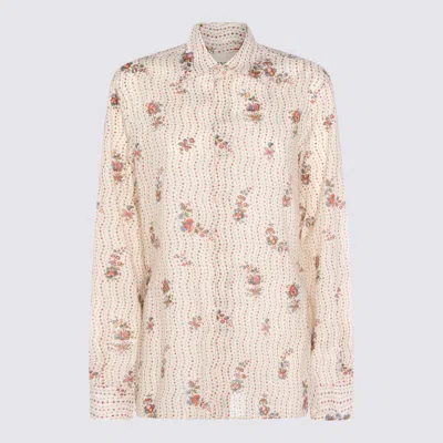 Valentino Multicolor Cotton Shirt In Neutral
