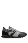 Valentino Multicolor Fabric And Nappa Leather Camouflage Sneakers