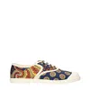 Valentino Sneaker Bay By Bay Denim Print In Multi