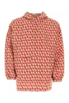 Valentino Anorak Con Stampa Toile Iconographe All Over In Multicolor