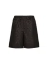 Valentino Iconographic Print Bermuda Shorts In Multicolor