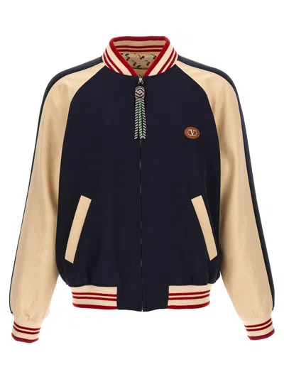 VALENTINO MULTICOLOR LE CHAT DE LA MAISON BOMBER JACKET