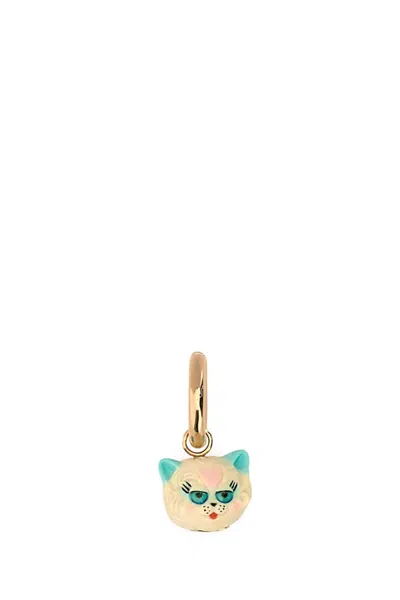 Valentino Garavani Multicolor Le Chat De La Maison Mono Earring