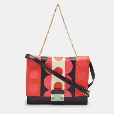 Pre-owned Valentino Garavani Multicolor Leather Carmen Flap Shoulder Bag