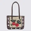 Valentino Multicolor Leather Nellcote Mini Tote In Red