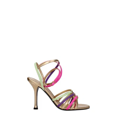Valentino Garavani Multicolor Leather Sandal