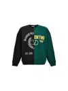 Valentino Colorblock Logo Print Sweatshirt In Multicolor