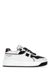 Valentino Leather Sneakers With Iconic Studs In Bianco