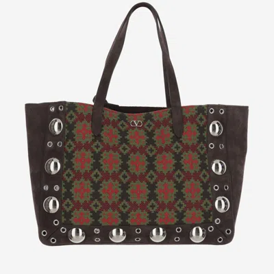 Valentino Garavani Embroidered Nellcote Tote Bag In Multicolor