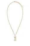 Valentino Multicolor Nylon And Metal Le Chat De La Maison Necklace In Multi