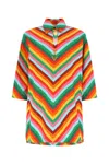 Valentino Chevron-print Cotton-poplin Shirt Dress In Multicolor