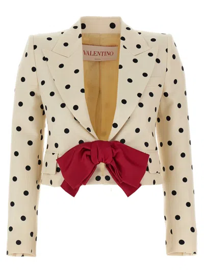 Valentino Multicolor Print Blazer