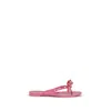 Valentino Multicolor Pvc Flat Sandals In Pink