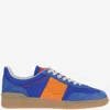 Valentino Multicolor Split Leather And Leather Upvillage Sneakers In Blu