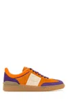Valentino Upvillage Crosta Suede-leather Sneakers In Orange