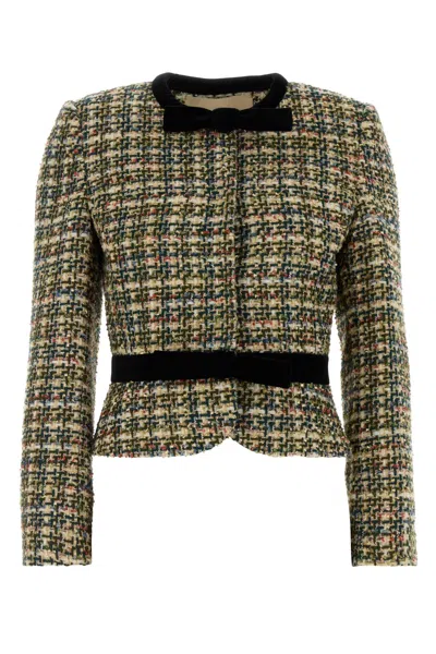 VALENTINO MULTICOLOR TWEED BLAZER