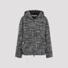 Valentino Mossi Mélange Tweed Jacket In Multicolor
