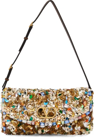 Valentino Garavani Multicolor Vain Soft Bag