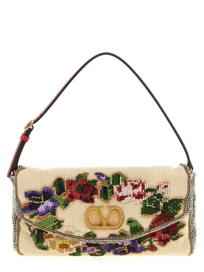 Valentino Garavani Multicolor Vain Soft Shoulder Bag