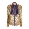 Valentino Cotton Muslin Shirt With Patchwork Pattern