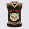 Valentino Garavani Le Chat De La Maison Wool Vest In Multi