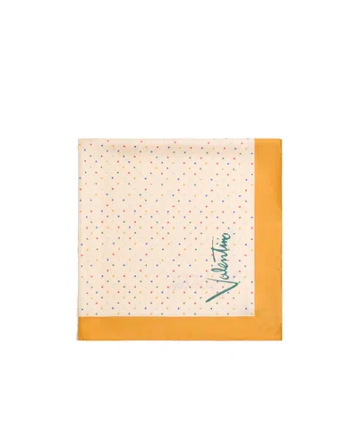 Valentino Multicolour Starry Silk Scarf In Pattern