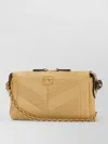 Valentino Beige Panthea Small Shoulder Bag In Brown
