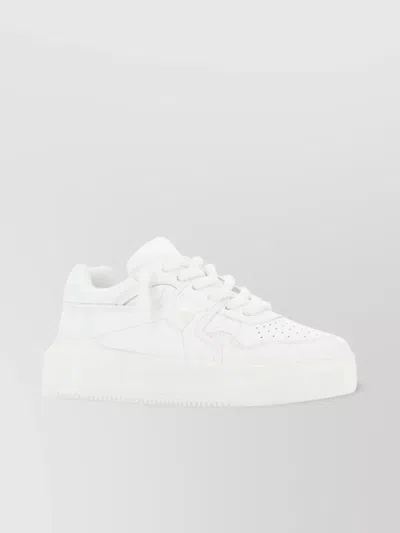 VALENTINO GARAVANI NAPPA LEATHER XL SNEAKERS WITH ONE STUD