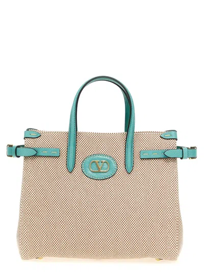 VALENTINO GARAVANI NATURAL ANTIBES SMALL TOTE