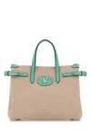 Valentino Antibes Logo Plaque Medium Tote Bag