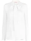 Valentino Silk Blouse With Elegant Tie Neck Detail And Refined Finish