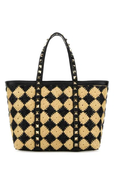 VALENTINO GARAVANI NATURAL ROCKSTUD MINI TOTE