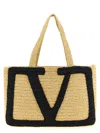 Valentino Garavani  Garavani Viva Superstar Large Raffia Shopping Bag Woman Natural Uni In Neutral