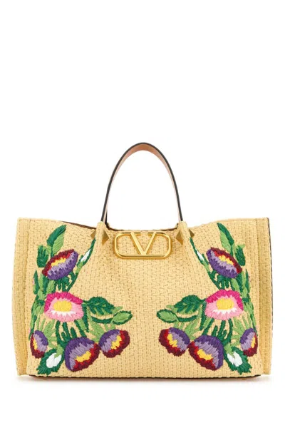 VALENTINO GARAVANI NATURAL VLOGO TOTE
