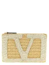 Valentino Garavani Vivasuperstar Crochet Clutch Bag In Black