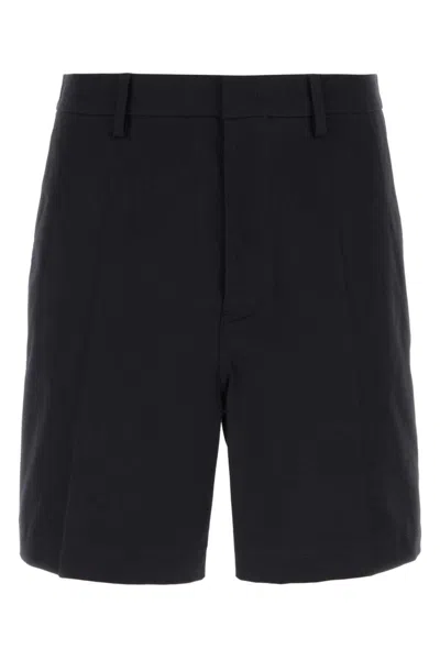 VALENTINO NAVY BLUE BERMUDA SHORTS